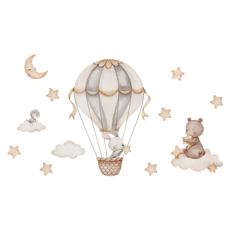 Hot-Air Balloon Nursery Wall Decals