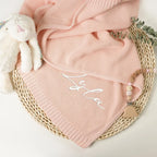 Personalized Knitted Nursery Throw