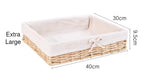 Woven Storage Baskets with Soft Lining