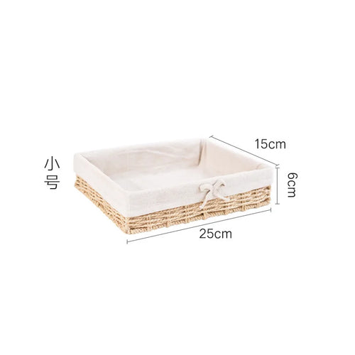 Woven Storage Baskets with Soft Lining
