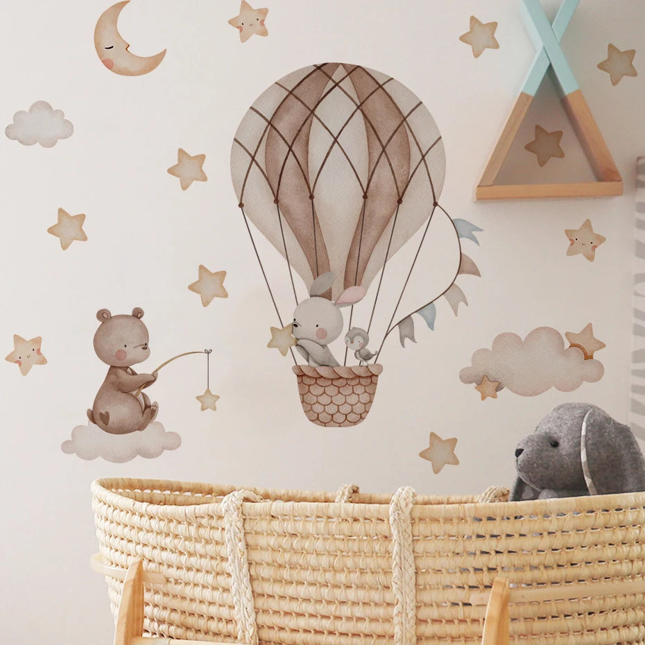 Hot-Air Balloon Nursery Wall Decals