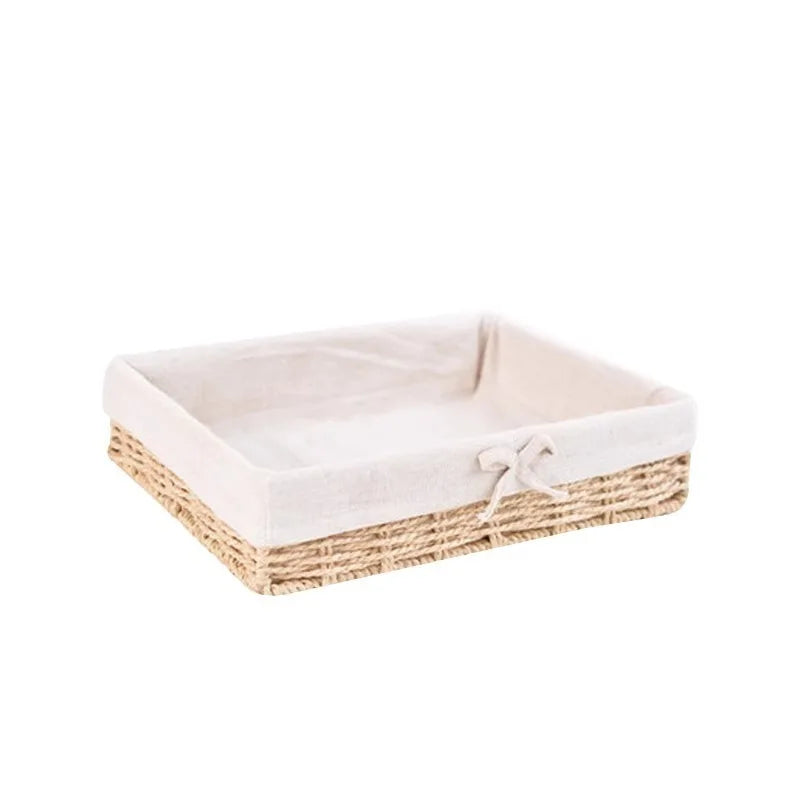 Woven Storage Baskets with Soft Lining