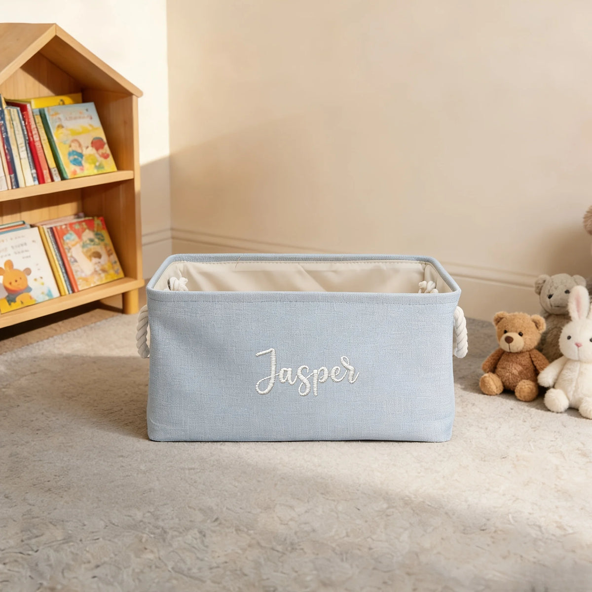 Personalized Embroidered Storage Basket