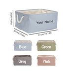 Personalized Embroidered Storage Basket