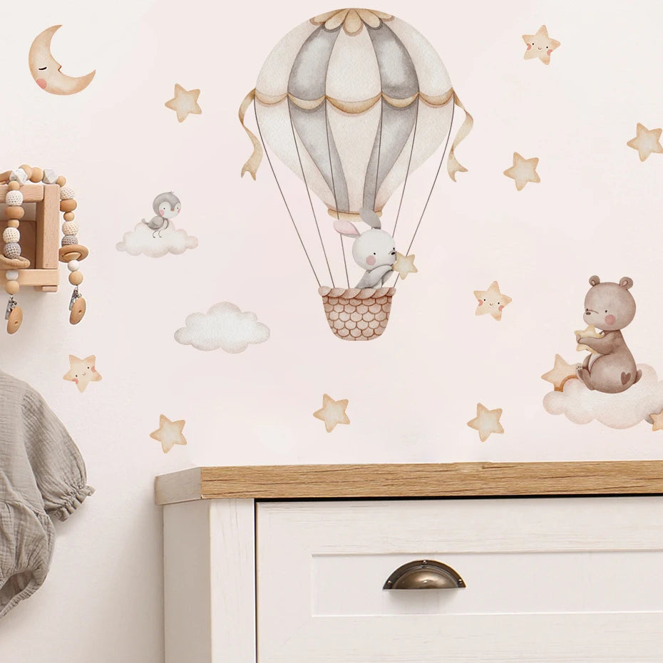 Hot-Air Balloon Nursery Wall Decals